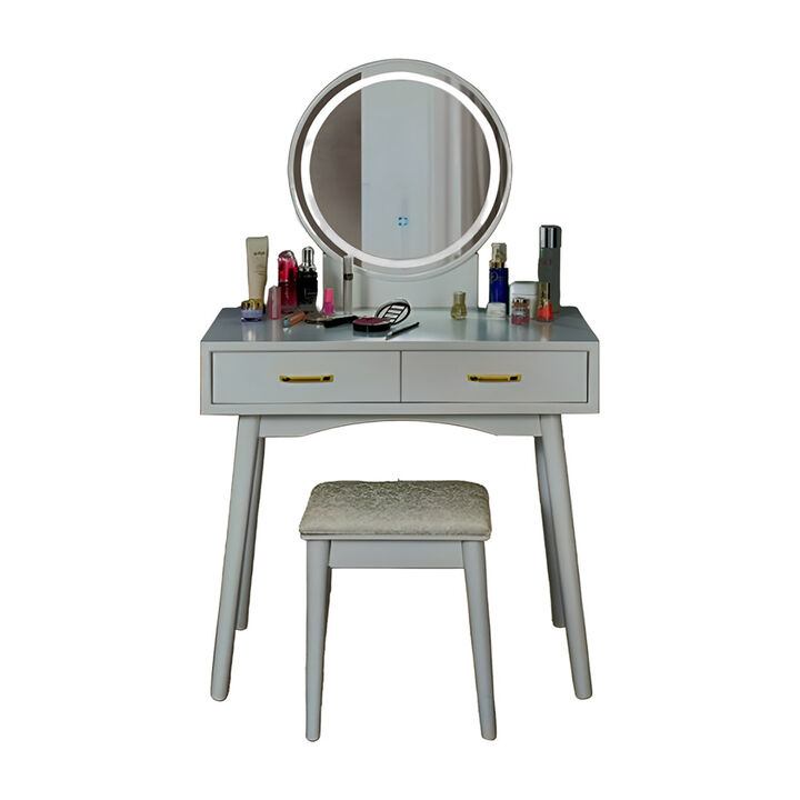 Vanity Dressing Table Set with 3 Lighting Modes