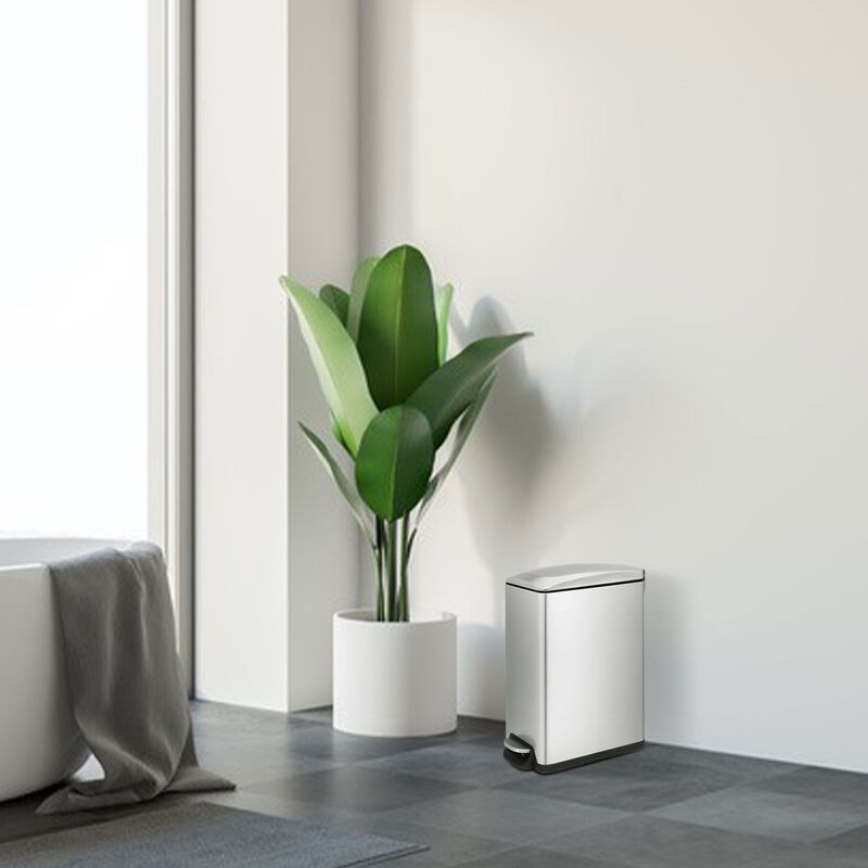 2.6 Gallon  Slim Stainless Steel Trash Can