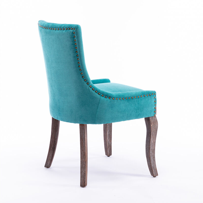 Ultra Side Dining Chair, Thickened Fabric Chairs With Neutrally Toned Solid Wood