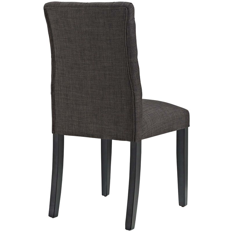 Modway EEI-2231-BRN MO- Duchess Modern Tufted Button Upholstered Fabric Parsons, Dining Chair, Brown