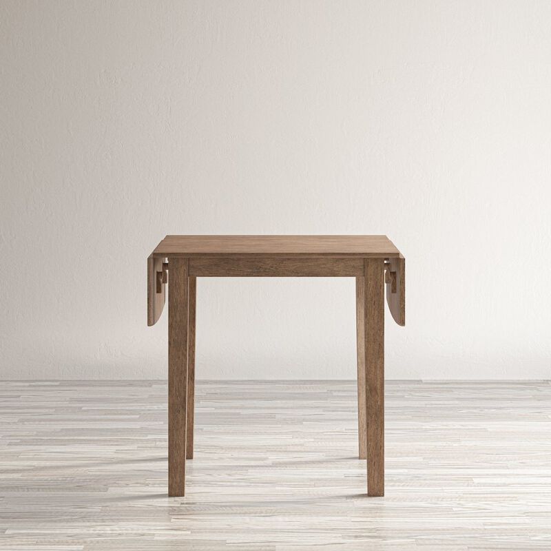 Jofran Eastern Tides Coastal Wire-Brushed Wood Three Piece Cross-Back Dining Set
