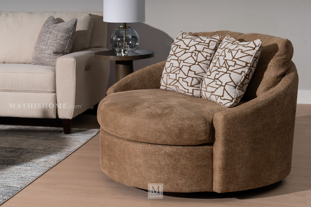 Opal Swivel Accent Chair and a Half