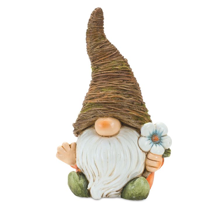 Gnome Figurines (Set of 2) – MGO Garden Statues for Outdoor Lawn, Yard, and Patio