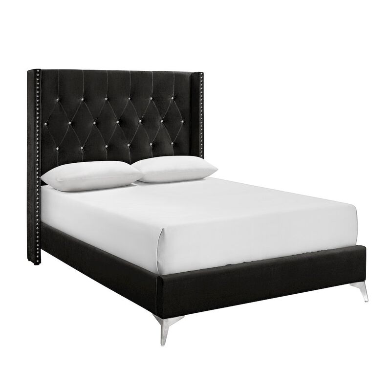New Classic Furniture Huxley Wood Full Bed, Black