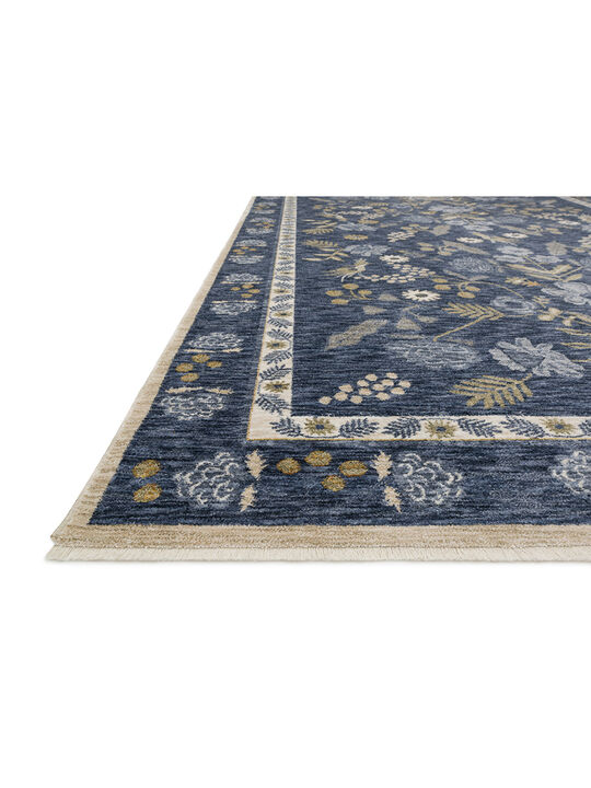 Kismet KIS03 Navy 18" x 18" Sample Rug by Rifle Paper Co.