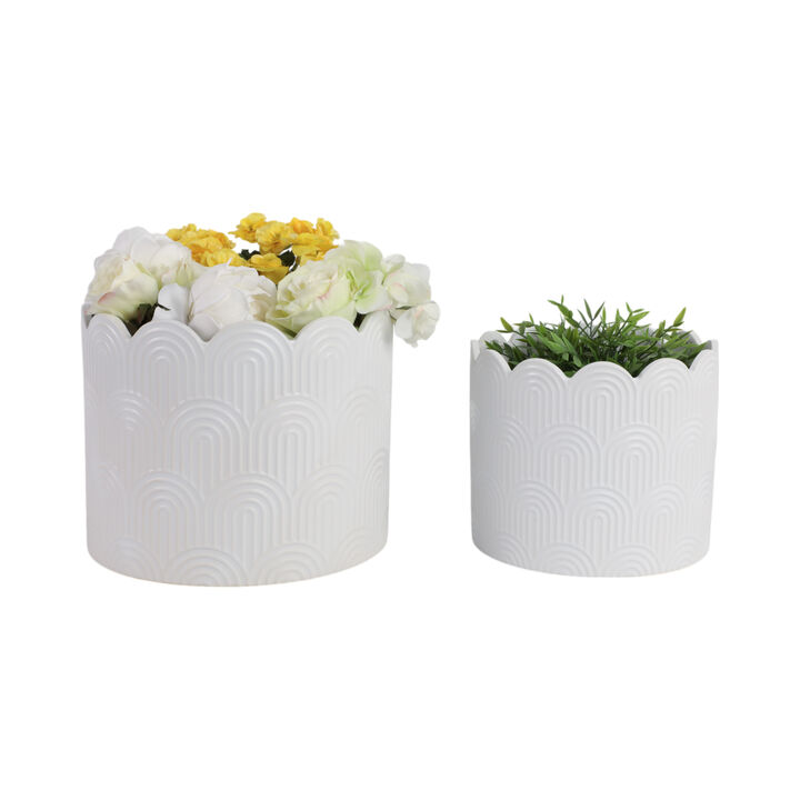 Stoneware Arch Planters