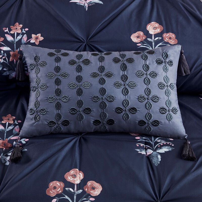 Gracie Mills Josephine 4 Piece Jacquard Comforter Set - Full/Queen