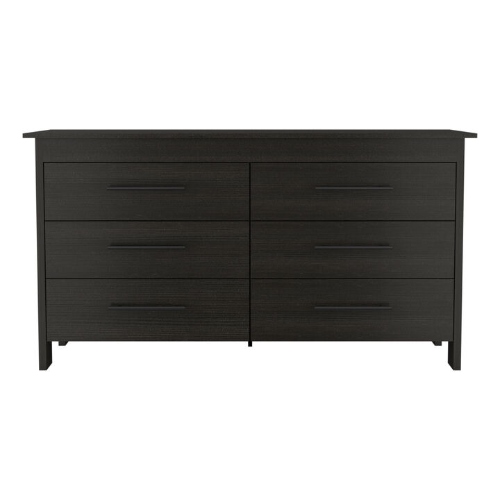 Southington 6-Drawer Rectangle Dresser Black Wengue