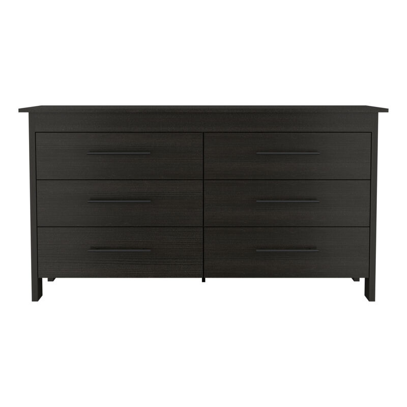 Southington 6-Drawer Rectangle Dresser Black Wengue