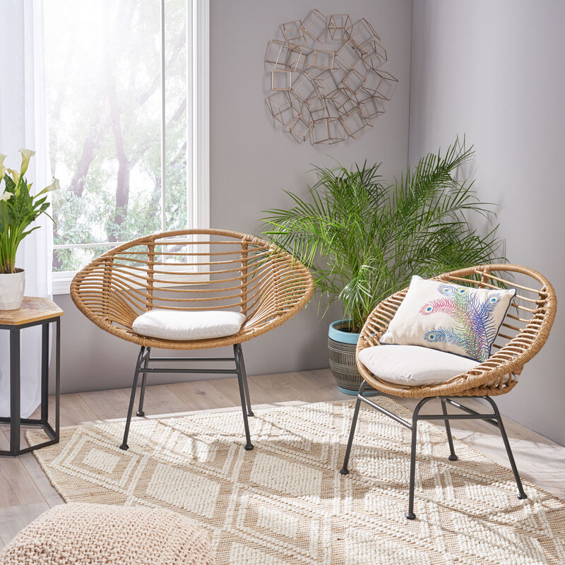 Merax Outdoor Basket Chair Set of 2