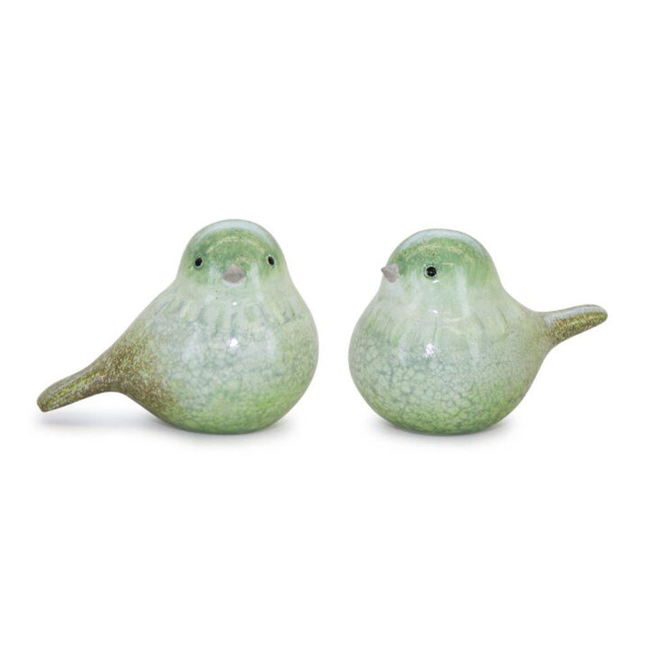 Set of 4 Bird Figurines Decorative Outdoor or Indoor Garden Accents