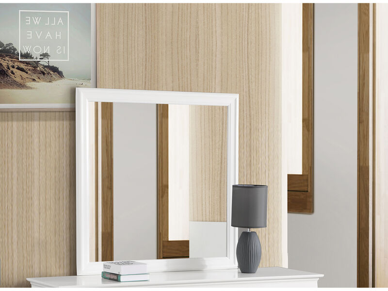 38 in. x 38 in. Classic Square Framed Dresser Mirror