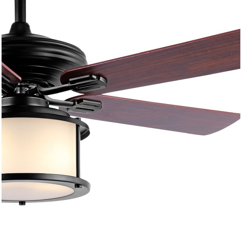Brantley 2-Light Bohemian Farmhouse Iron LED CEILING FAN