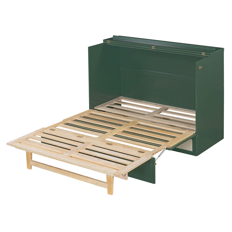 Merax Murphy Bed with Large Drawers