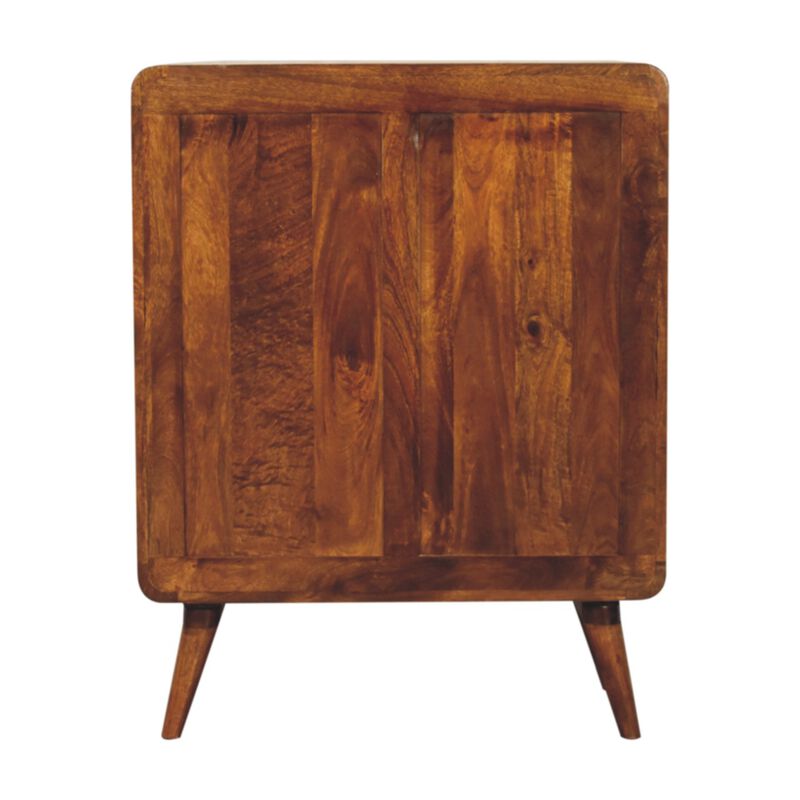 Artisan Furniture Solid Wood Curved Nordic Charm Cabinet