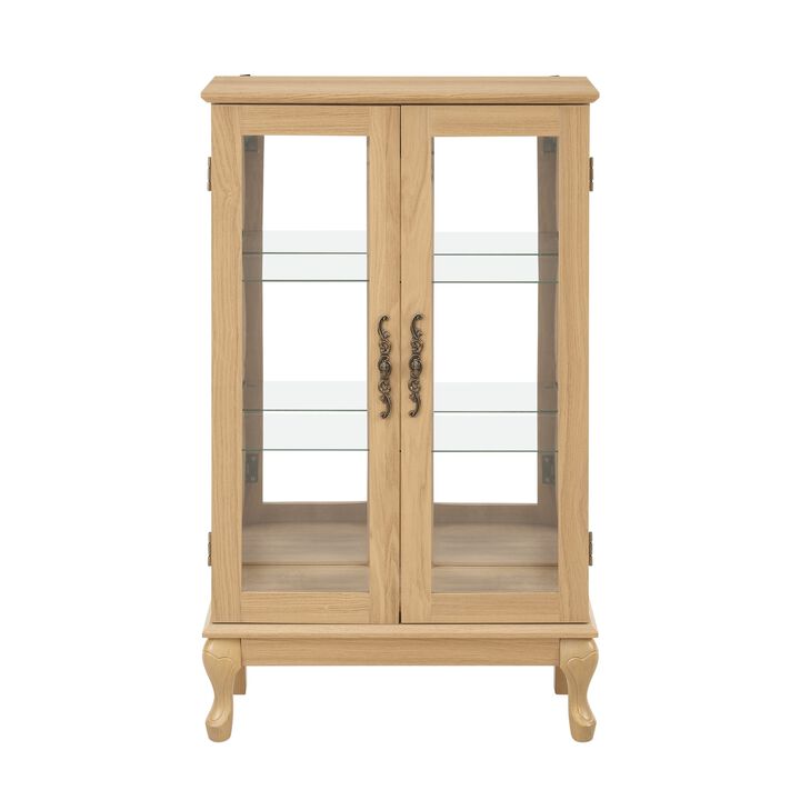 25.98 in. Display Cabinet with 2 Glass Doors