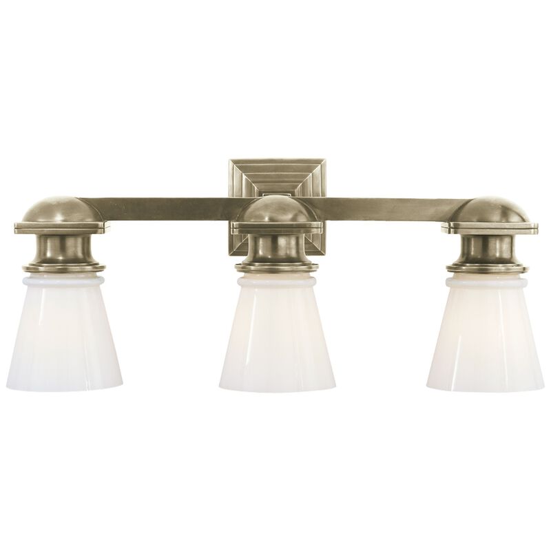 New York Subway Single Light in Polished Nickel