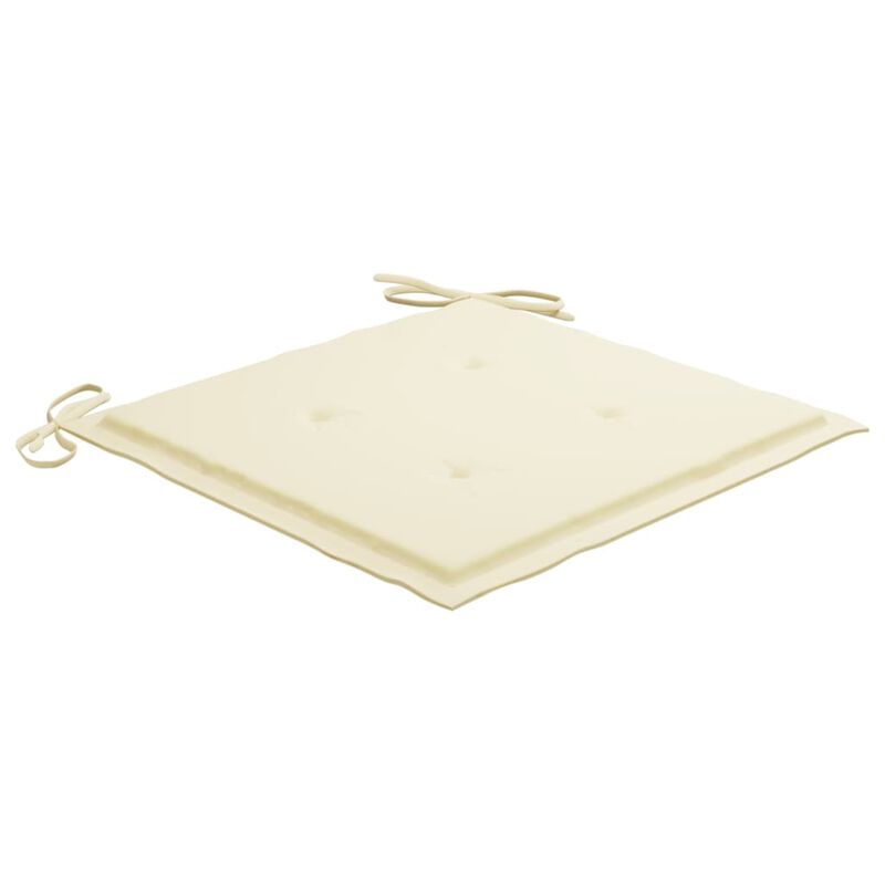 vidaXL Garden Chair Cushions 6 pcs Cream 15.7"x15.7"x1.6" Fabric