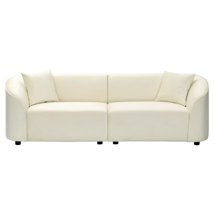 Merax Curved Contemporary Fabric Sofa Couch
