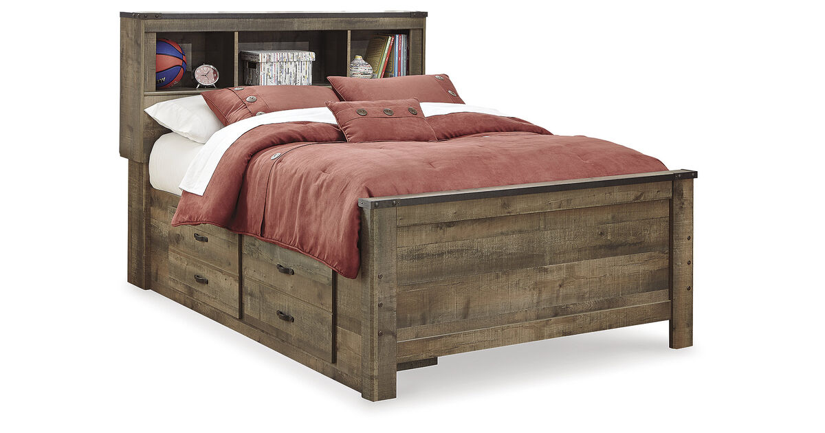 Trinell Full Bookcase Bed