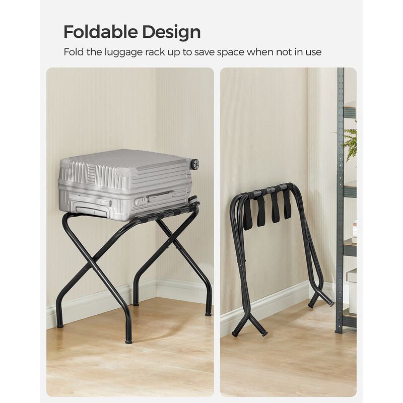 Luggage Rack - Elegant Suitcase Stand for Travel and Guest Room Convenience