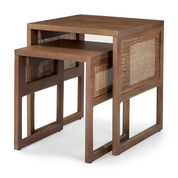 Grier Brown Nest Accent Table