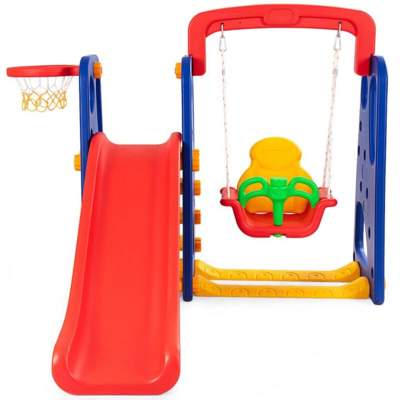 Hivvago 3-in-1 Junior Children Climber Slide Playset