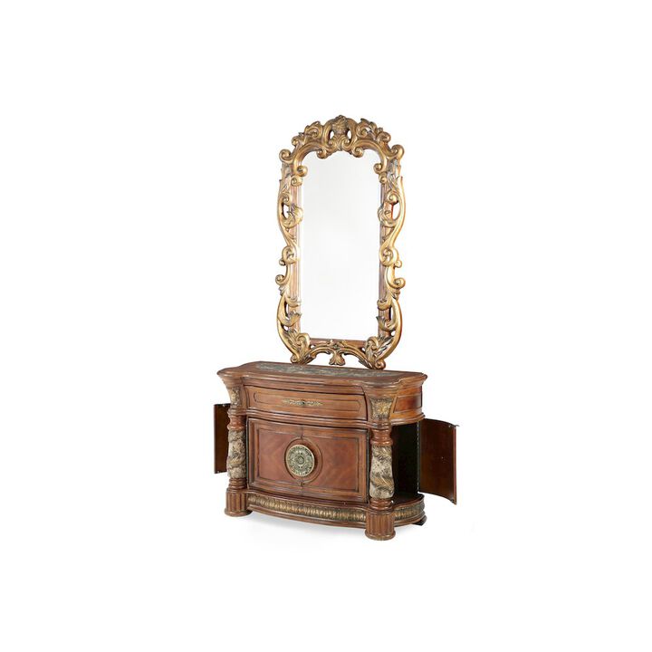 Michael Amini Villa Valencia Bachelor's Chest with Mirror - Classic Chest