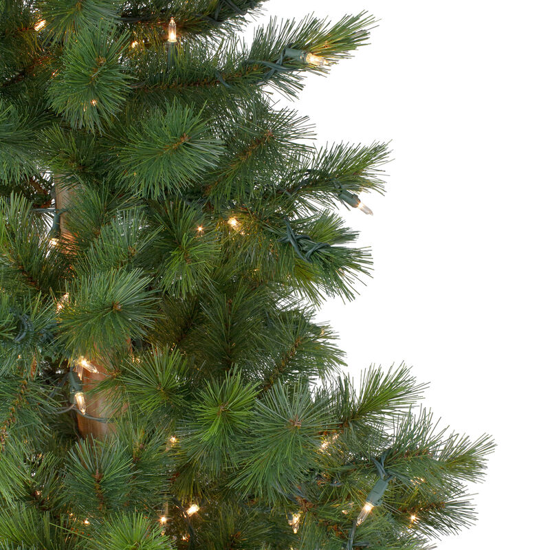 6.5' Pre-Lit Slim Royal Alpine Artificial Christmas Tree - Clear Lights