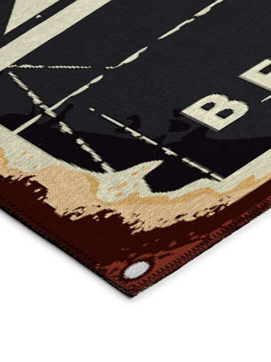 Kendall KE11 Black 20" x 30" Rug