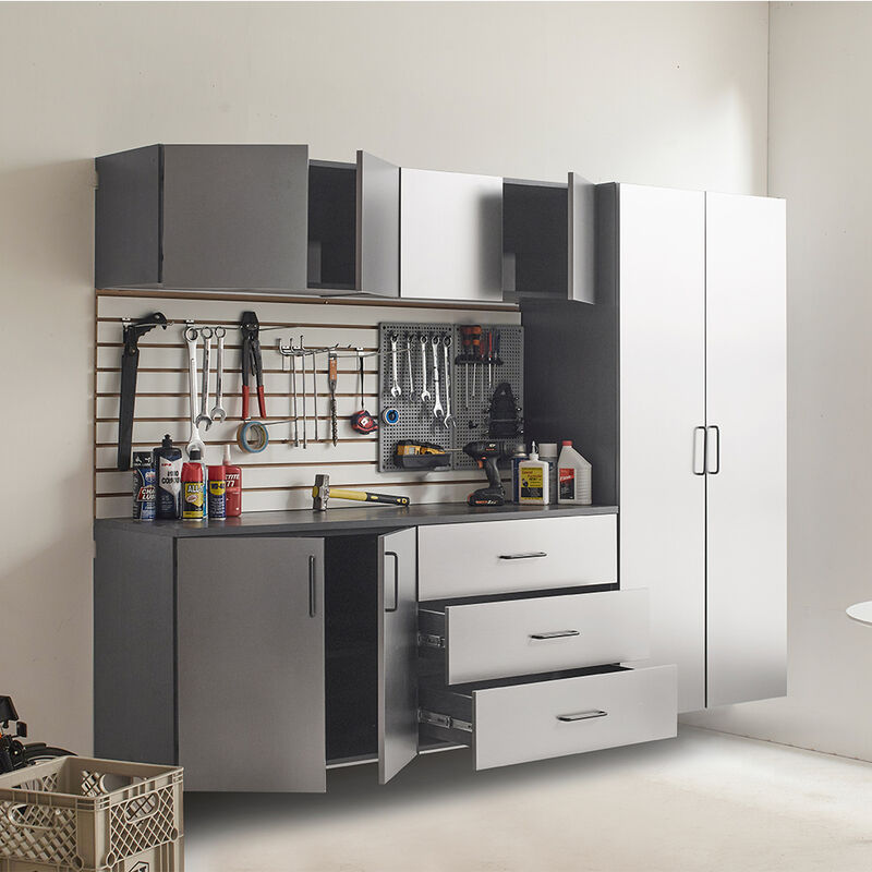 Astro Series 96 in. W x 79 in. H x 20 in. D Garage Cabinet Set B (6-Piece)