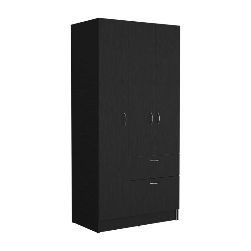 Armoire Cobra, Bedroom, Black / White