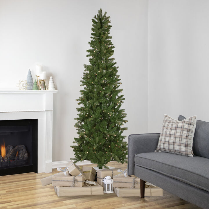 7.5' Pre-Lit Wicklow Noble Fir Artificial Christmas Tree  Clear Lights