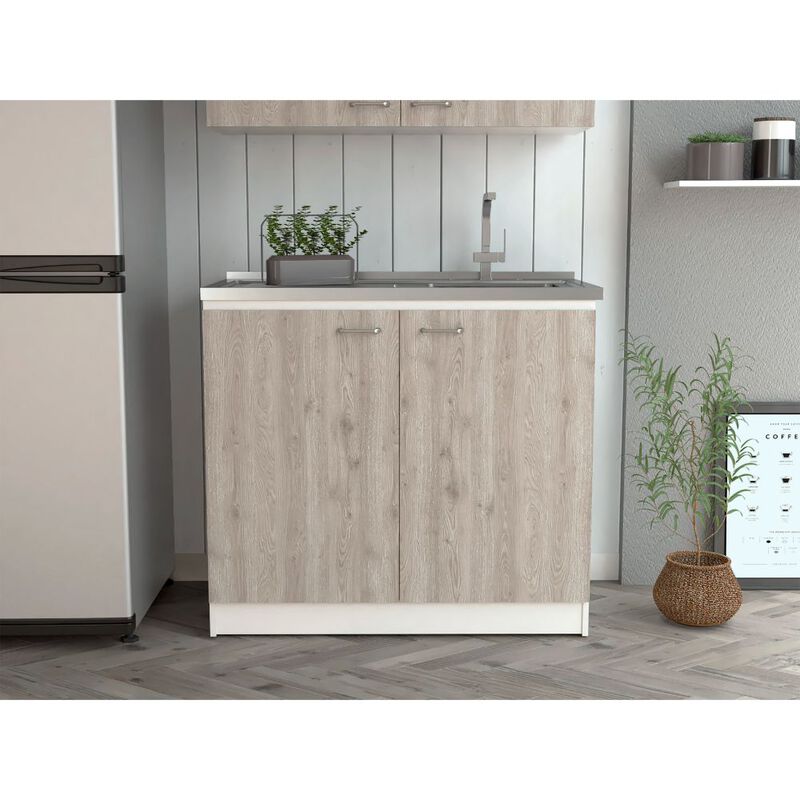Utility Sink Vernal, Kitchen, Smoky Oak / Light Gray