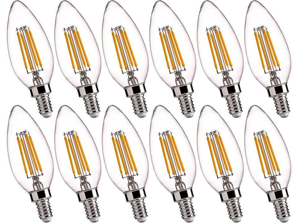 FLSNT B11 E12 LED Candelabra Bulbs 60W Equivalent