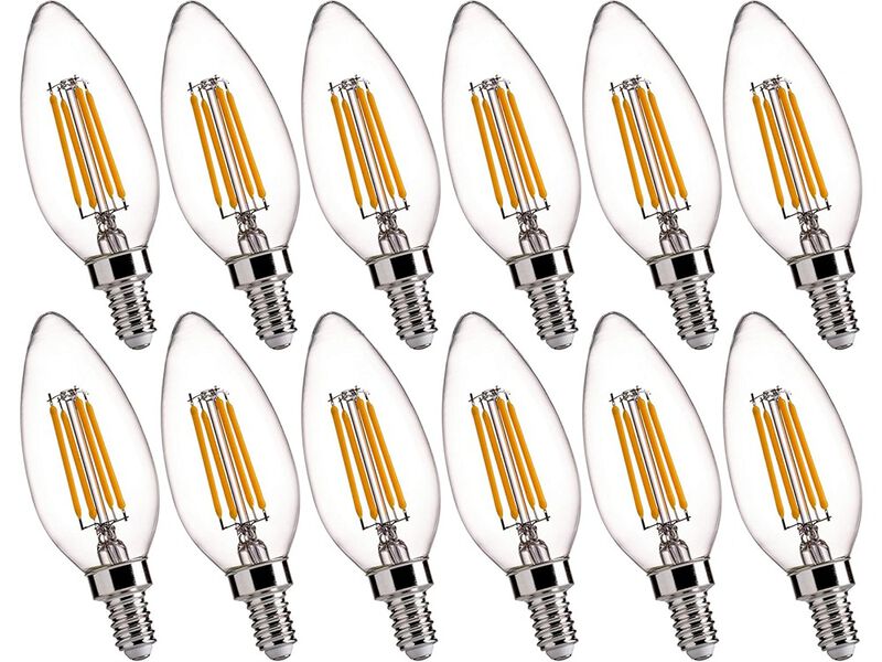 FLSNT B11 E12 LED Candelabra Bulbs 60W Equivalent