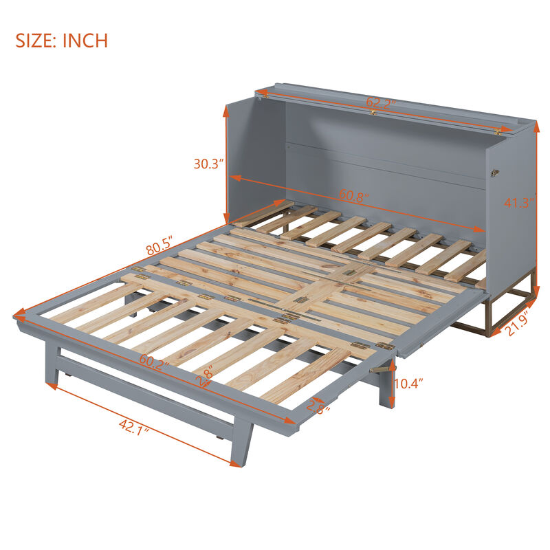 Merax Murphy Bed Cabinet for Bedroom