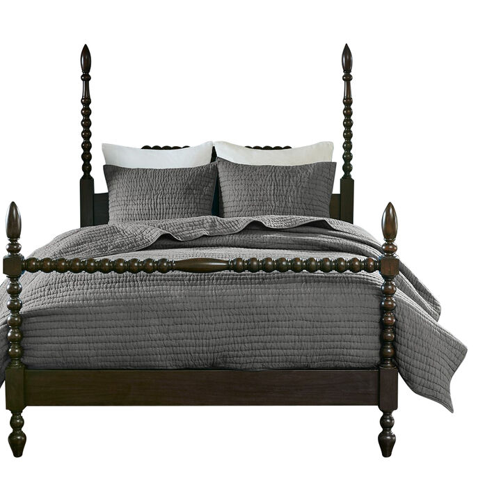 Gracie Mills Rogelio Hand-Quilted Channel Stitching Cotton Quilt Set