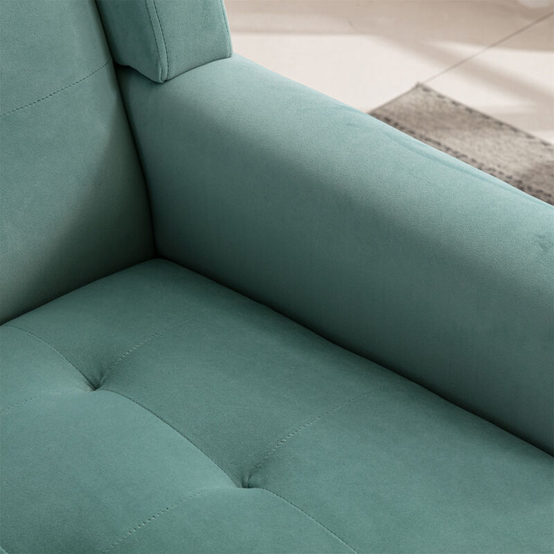 Modern Soft Velvet Material Ergonomics Accent Chair Living Room Chair Bedroom Chair Home Chair