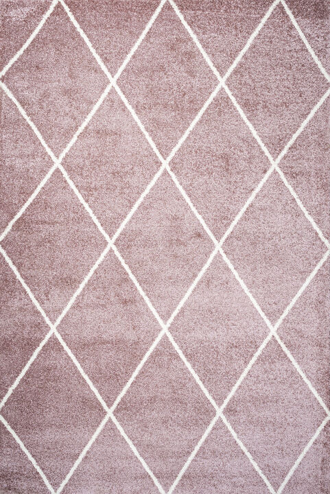 Cole Minimalist Diamond Trellis Area Rug