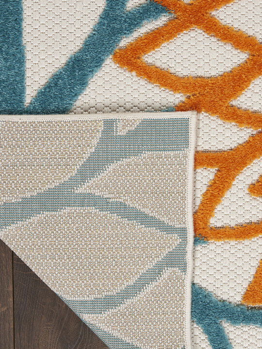 Aloha ALH05 Turquoise/Multicolor 9' x 12' Rug