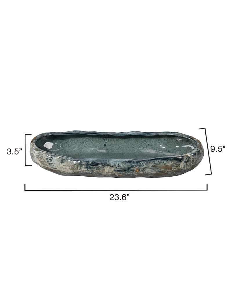 Unearthed Oval Ceramic Bowl