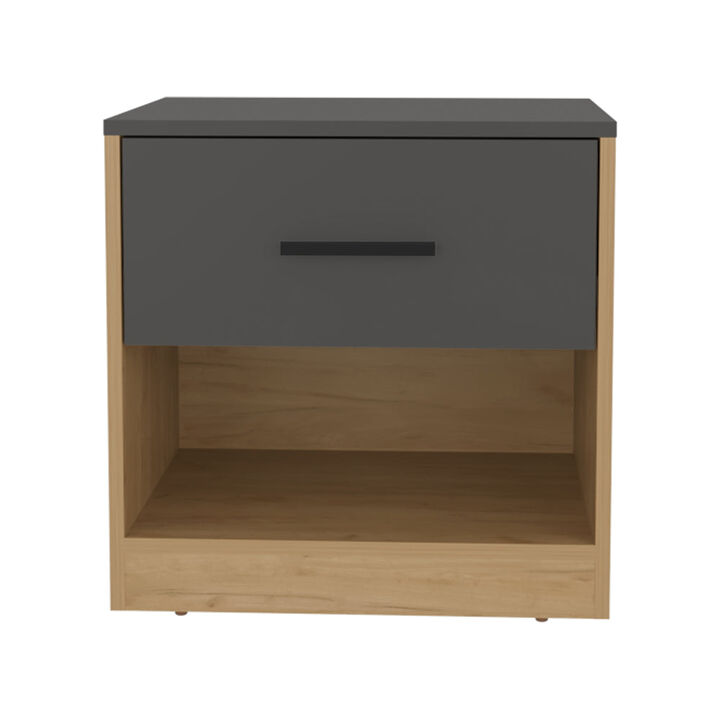 Kemp Mill Nightstand, Matt Grey/Macadamia