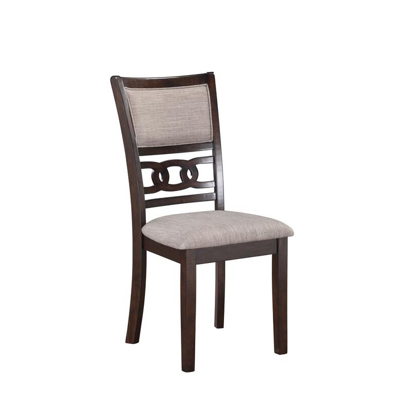 New Classic Furniture Gia 5-Piece 60 Wood Rectangular Dining Set with 4 Chairs in Cherry