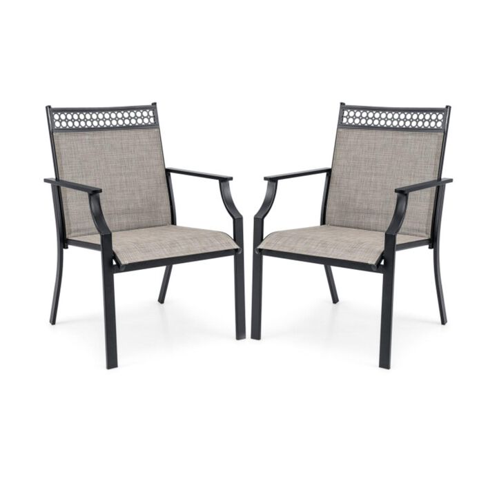 Hivvago Patio Chairs Set of 2 with All Weather Breathable Fabric