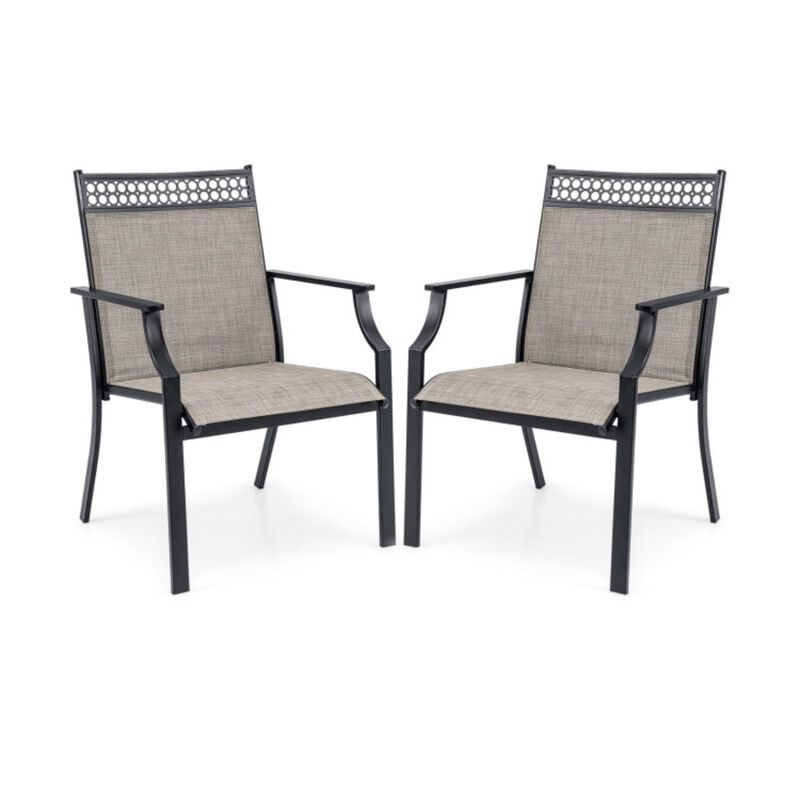 Hivvago Patio Chairs Set of 2 with All Weather Breathable Fabric