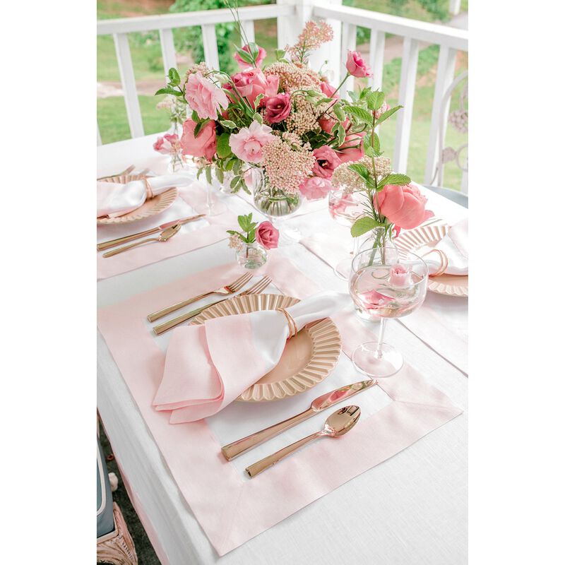Solino Home 100% Pure Linen 14 x 19 Inch Placemats Set of 4 | Contempo