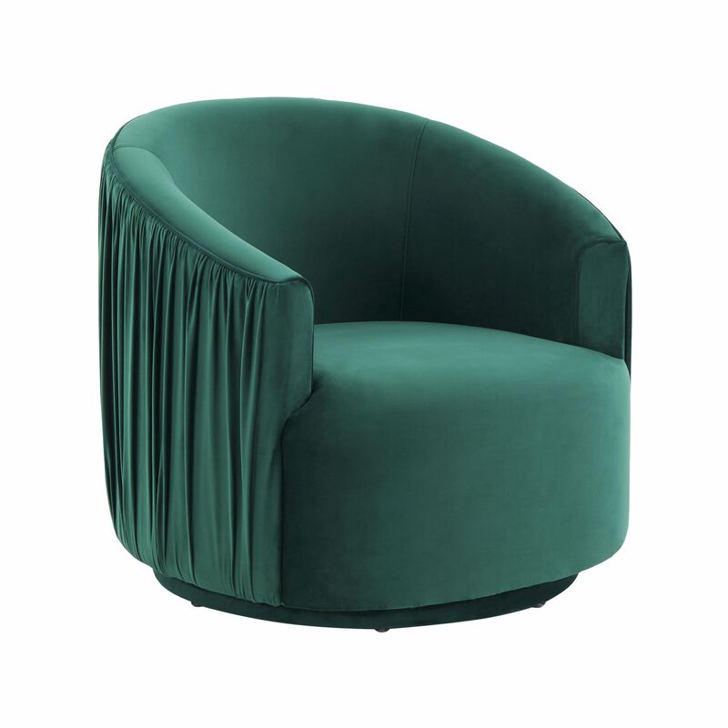 London Pleated Swivel Chair