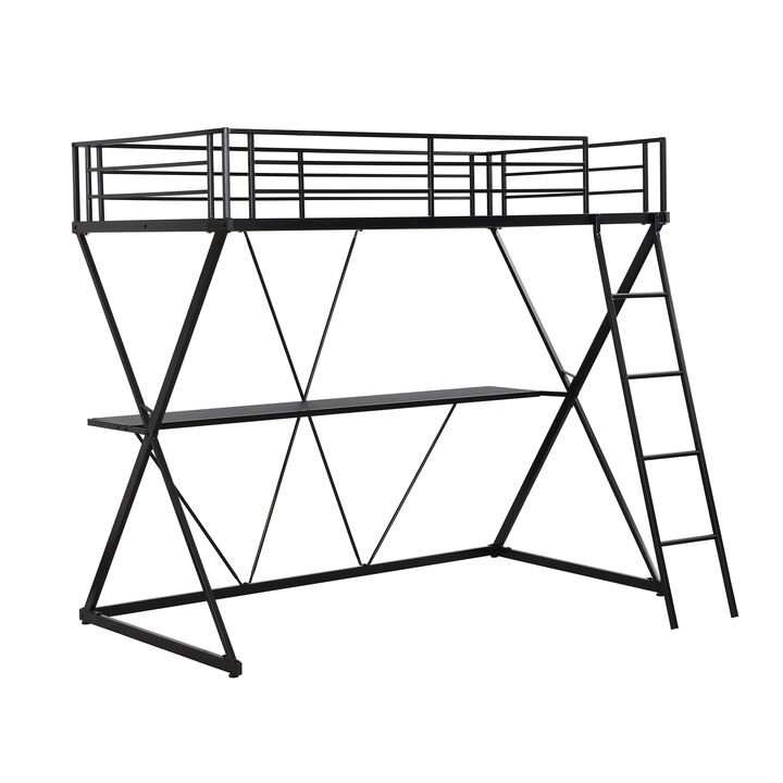 Merax Loft Bed with Desk and Ladder