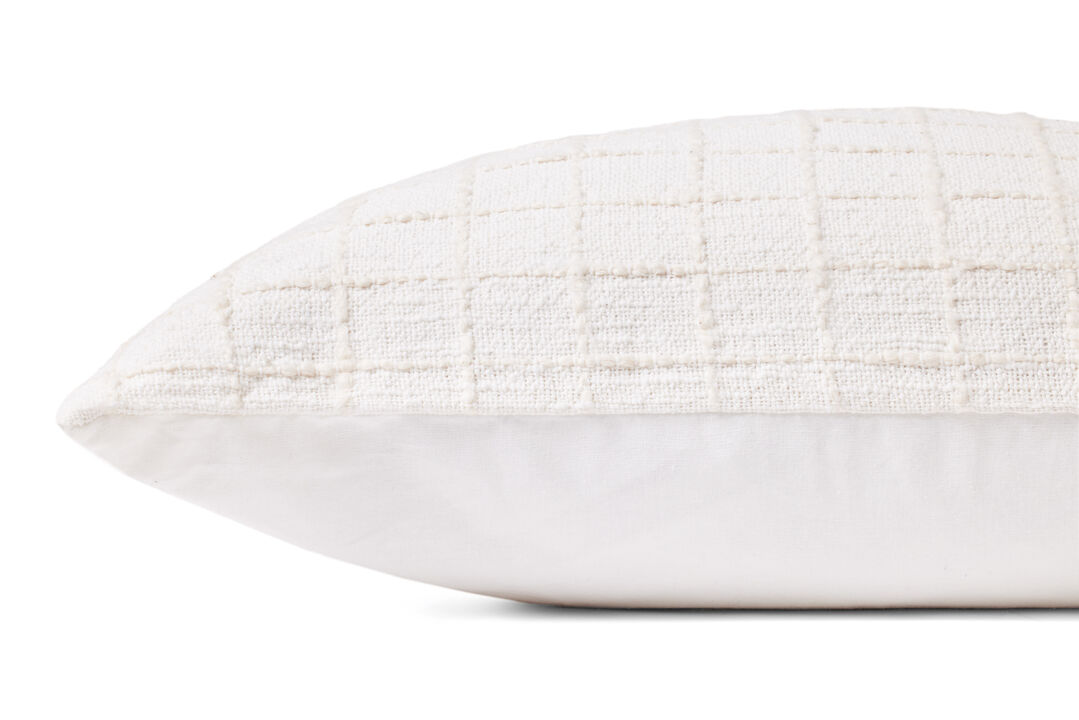 Mary White 12''x27'' Down Pillow by Magnolia Home by Joanna Gaines x Loloi